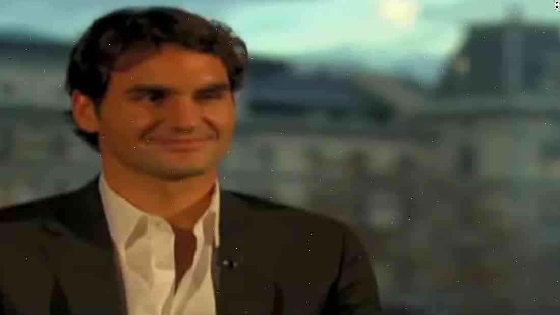 Roger Federer Laughs After Watching CNN Sports Reporter Dan Campbell